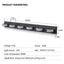 LED Modern Black 6-Light Vanity Lights Fixtures Over Mirror Bath Wall Lighting - Korvel