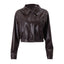 Women's Retro Zipper PU Leather Bomber Jacket
