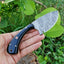 Premium Handmade Damascus Steel Skinning Knife for Outdoor Enthusiasts - Korvel