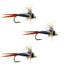 3-Pack Copper John Nymphs in Metallic Blue - Size 14 Fly Fishing Flies - Korvel