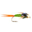 Premium Tungsten Bead Head Chartreuse Copper John Nymph Flies - Pack of 6, Size 18 - Korvel