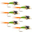 Premium Chartreuse Copper John Nymph Flies - 6 Pack, Size 18 - Korvel