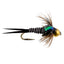 Premium Bead Head Zebra Copper John Nymph Flies - 12 Pack, Size 12 - Korvel