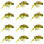 Olive Beaded Shrimp Scud Nymphs - 12 Pack Size 12 for Tailwater Fishing - Korvel