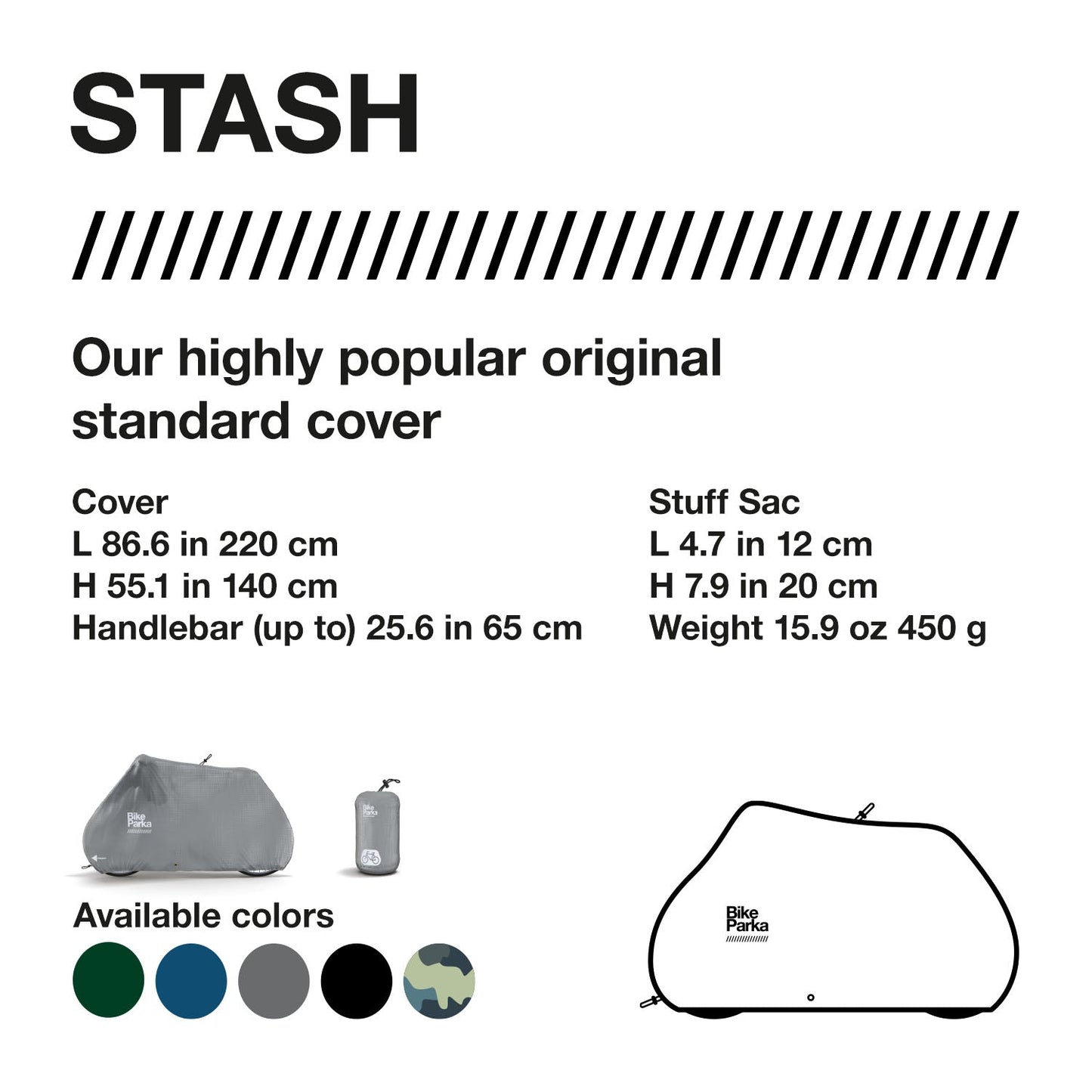 BikeParka Stash - Premium Bicycle Cover