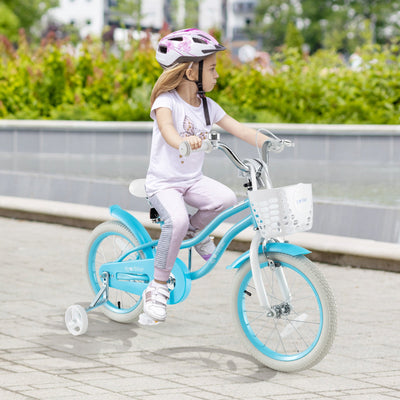 Vélo pour enfants 14/16/18 pouces avec freins doubles et siège réglable