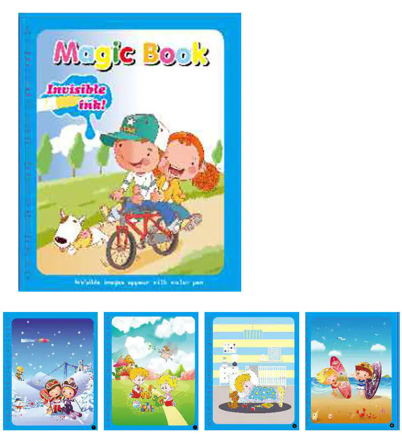 Libro de Pintura Mágica con Agua para Niños