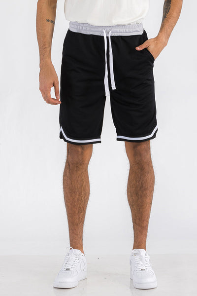 Shorts de basketball actifs rayés pour hommes