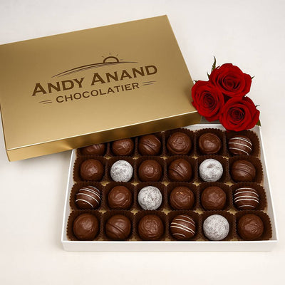 Andy Anand 24 Pc Belgian Chocolate Truffles Gift Box