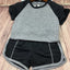 Ensemble T-shirt de fitness et shorts de gym pour enfants