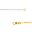 Collar de Cadena Clásica de Caja de Oro Amarillo Sólido de 14K - 16 Pulgadas