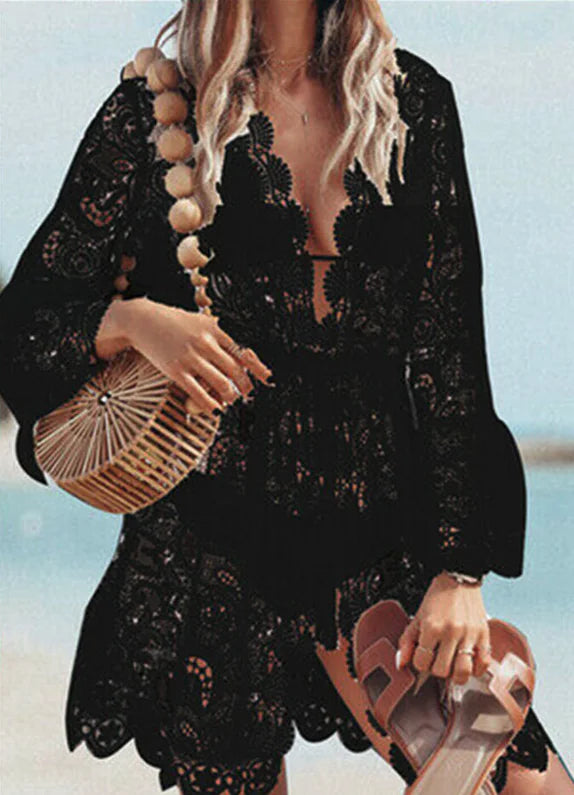 Couverture Maxi en Dentelle Boho pour Femmes - Maillots de Bain d'Été