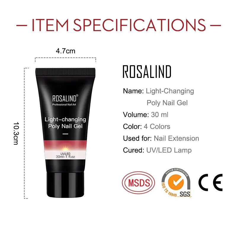 Poly Nail Gel Pure Color - Premium Nail Treatment