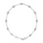 14K White Gold Lab Grown Diamond Station Bracelet