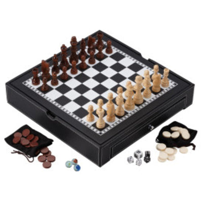 Ultimate 5-in-1 Classic Board Game Collection - Korvel