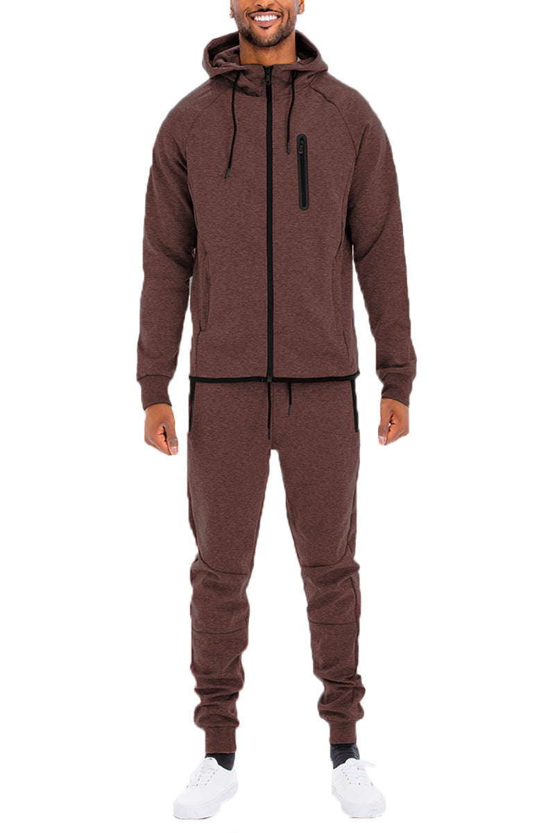Conjunto de Sudadera Sólido Dinámico