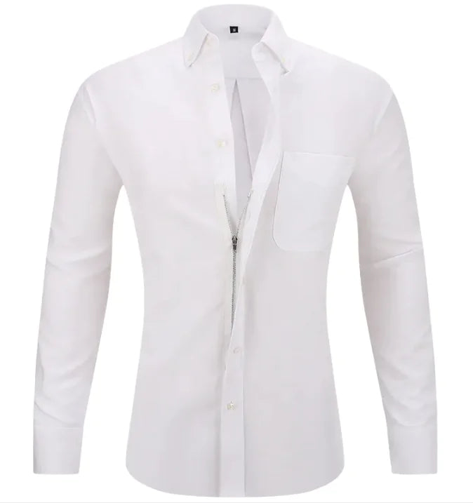 Men's Solid Color Business Shirt