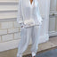 Women's Wrinkle-Resistant Long Sleeve Shirt Set