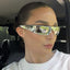 Gafas de sol Y2K Sports Punk para hombres y mujeres