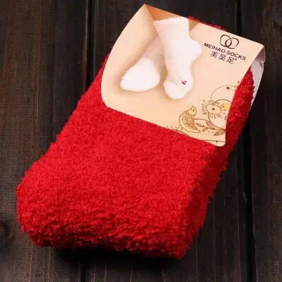 Women's Cozy Bed Socks in Pure Color