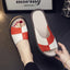 Chaussons en cuir véritable de luxe en peau de mouton pour femmes