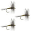 Triple Pack of Classic Blue Wing Olive Dry Flies - Size 14 - Korvel