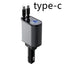 Chargeur de voiture en métal premium - Adaptateur USB-C super rapide 100W