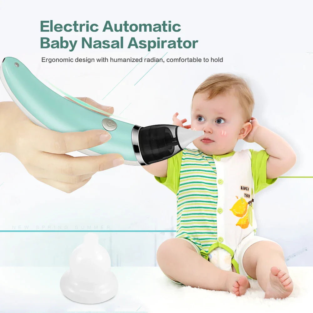 Baby Nasal Aspirator Electric Safe Hygienic Nose Cleaner With 2 Sizes Of Nose Tips And Oral Snot Sucker - Korvel