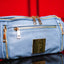 Bolso bandolera de piel azul bebé
