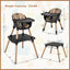 Juego de Mesa y Silla Convertible para Bebés 4 en 1 - Marrón