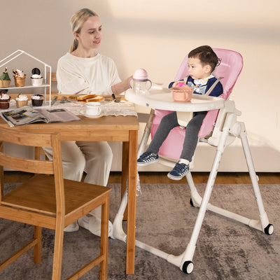 4-in-1 Convertible Baby High Chair - Pink
