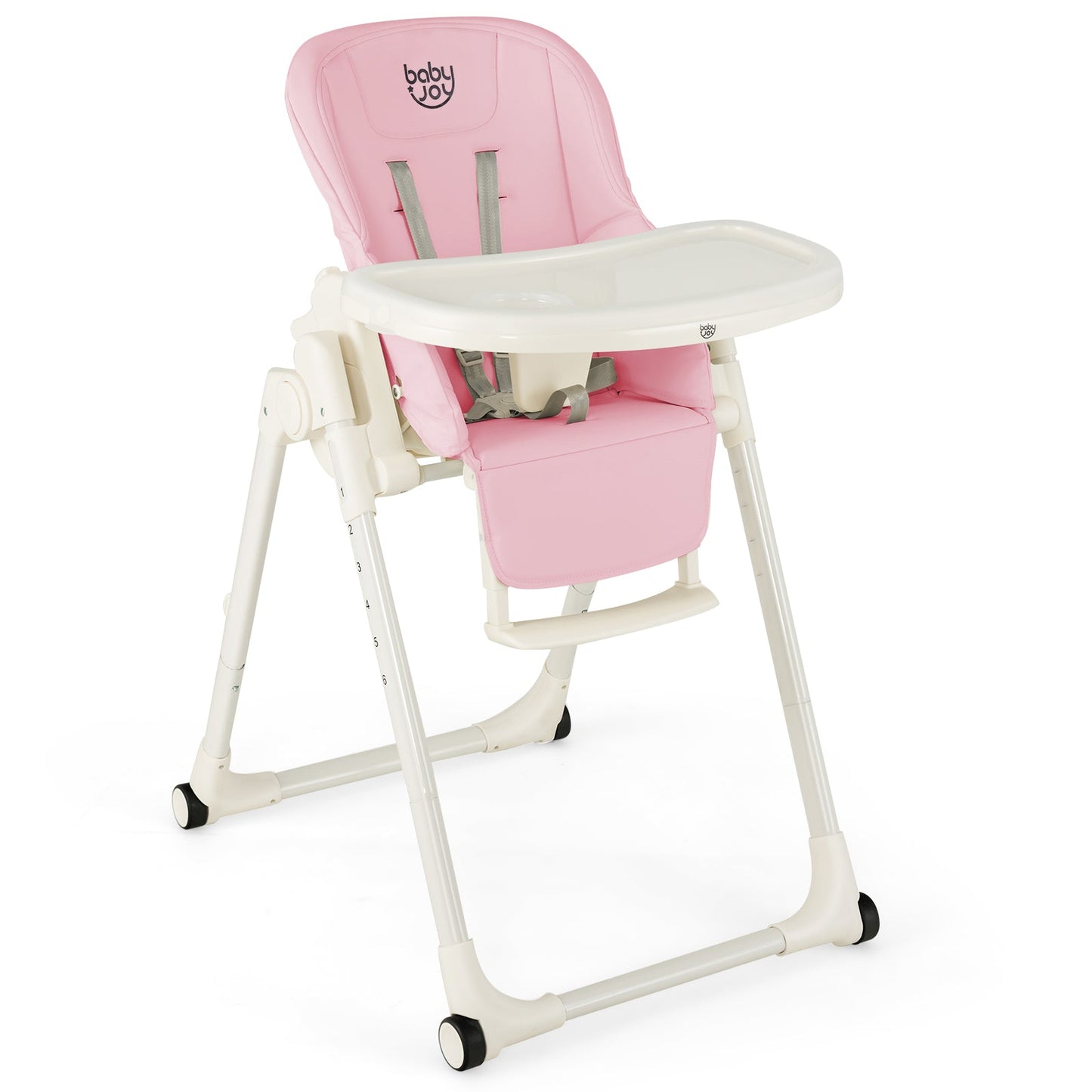 4-in-1 Convertible Baby High Chair - Pink