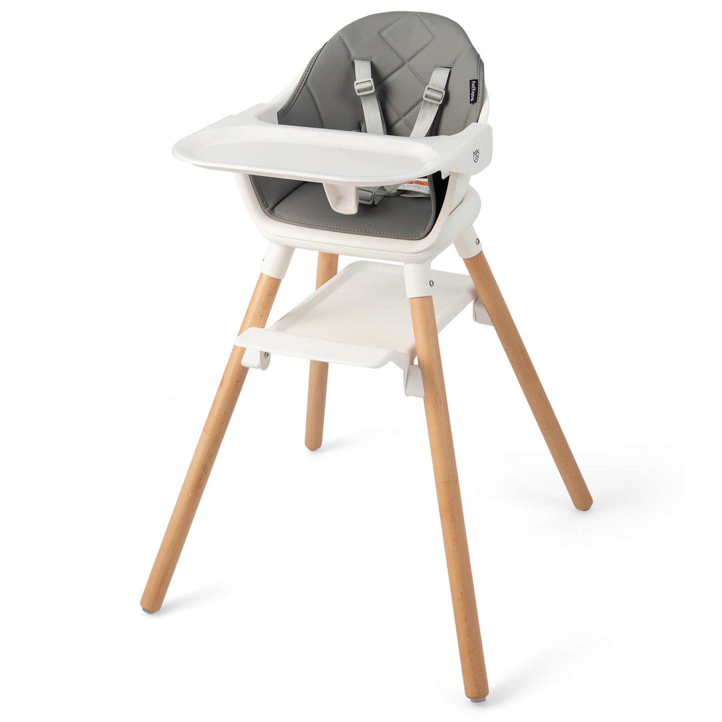 6-in-1 Convertible Baby High Chair - White