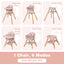 Chaise haute convertible 6-en-1 - Rose