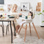 Gbruno Baby High Chair with Dishwasher Safe Tray - Beige