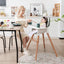 Chaise Haute pour Bébé Premium avec Plateau Lavable au Lave-Vaisselle - Gris