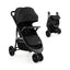 Premium Baby Jogging Stroller with Adjustable Canopy - Black