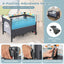 5-in-1 Baby Nursery Center Foldable Bedside Crib - Gray