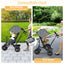 Triciclo para Bebés 4 en 1 con Asiento Reversible - Gris