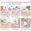 Andador para bebés plegable y ajustable en altura 6 en 1 - Rosa