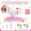Andador para bebés plegable y ajustable en altura 6 en 1 - Rosa
