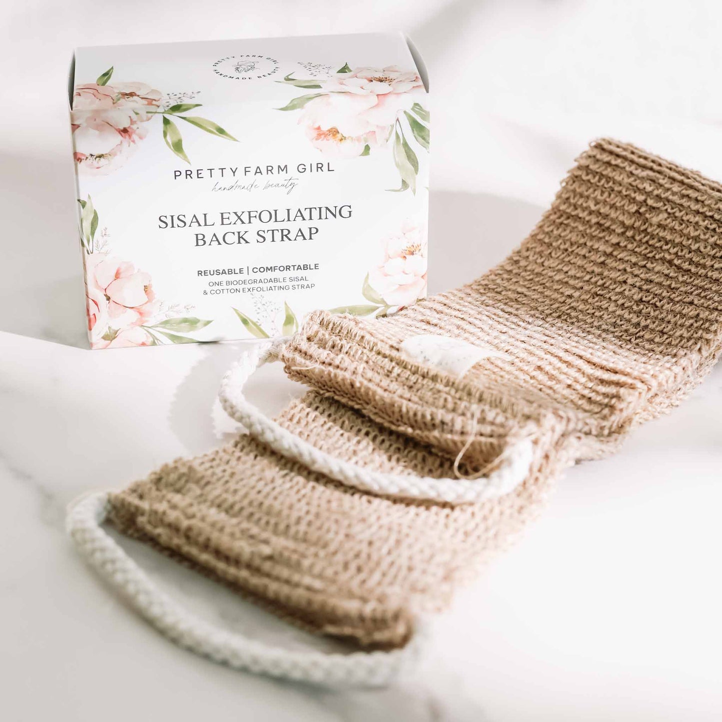 Sisal Back Exfoliating Strap for Refreshing Skin Care - Korvel