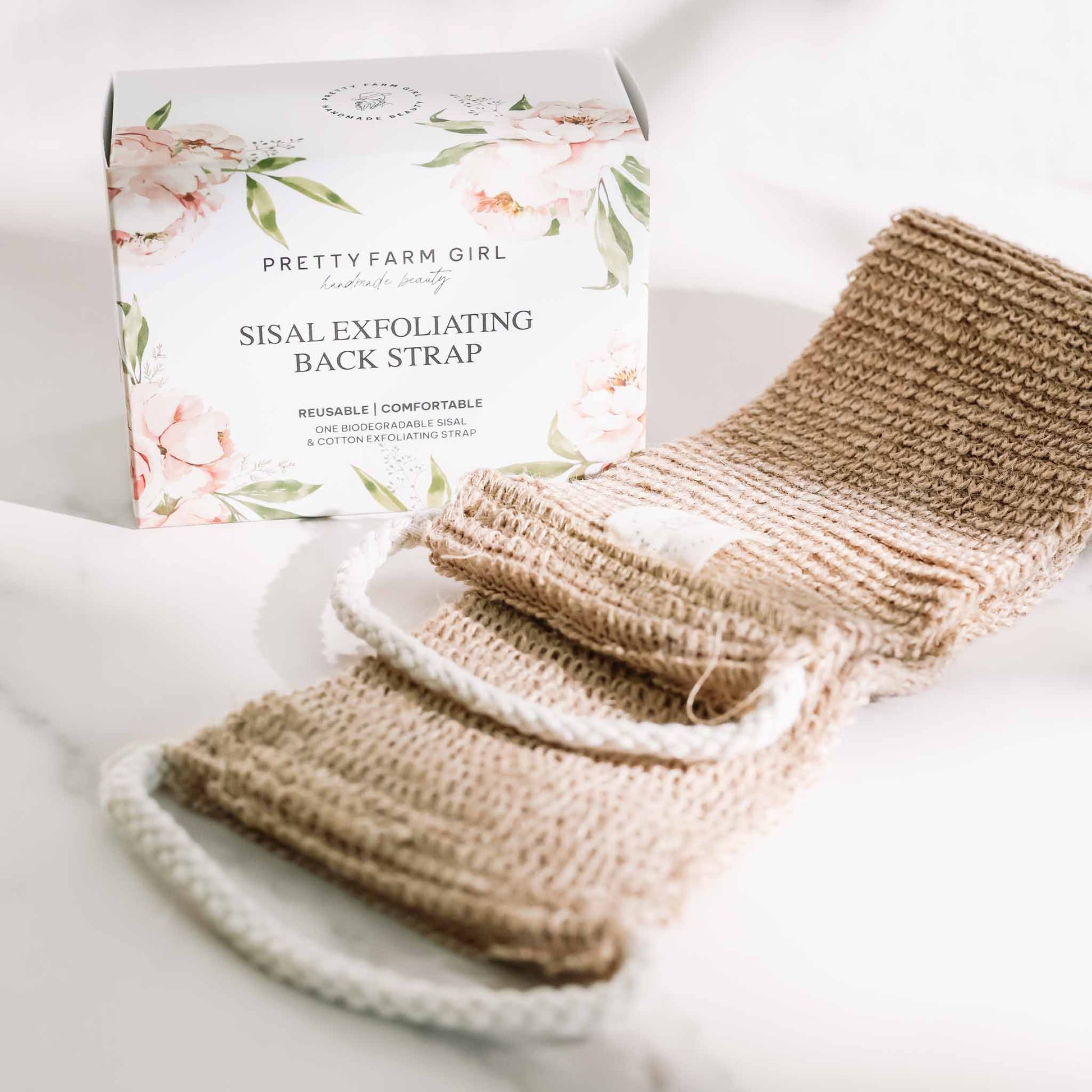 Sisal Back Exfoliating Strap for Refreshing Skin Care - Korvel