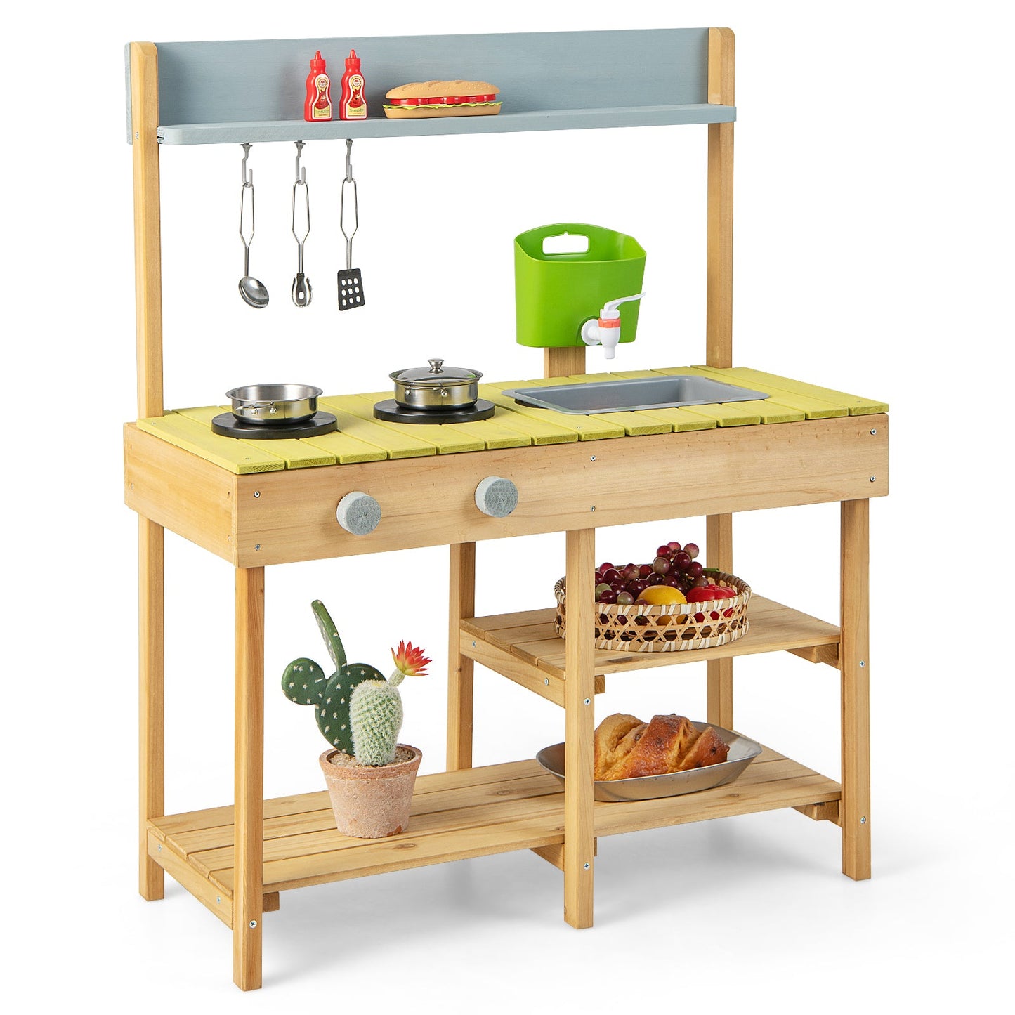 Cocina de Juguete de Juego de Imaginación en el Patio con Estufa