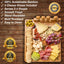 Premium Bamboo Cheese Board & Knife Set – 14" x 11" Charcuterie Serving Tray - Korvel