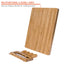 Premium Bamboo Cheese Board & Knife Set – 14" x 11" Charcuterie Serving Tray - Korvel