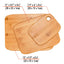 Bamboo Cutting Board Set – 3-Piece Kitchen Chopping & Serving Boards - Korvel