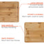 Bamboo Cutting Board Set – 3-Piece Kitchen Boards with Juice Groove & Side Handles - Korvel