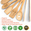 Bamboo Kitchen Utensils Set – 8-Piece Wooden Cooking Tools with Holder - Korvel