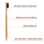 Bamboo Toothbrush Set – 4-Pack Soft Bristles | 2 White & 2 Charcoal Eco-Friendly Brushes - Korvel